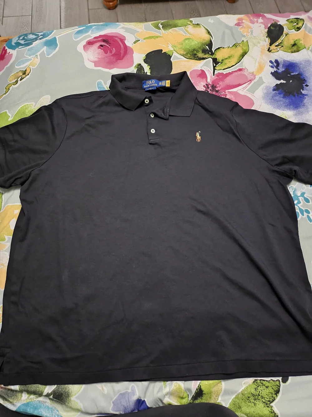 Polo by Ralph Lauren Black Men’s Short-Sleeve Polo with Embroidered Pony